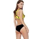 Emoji, Colour, Faces, Smile, Wallpaper Low Cut Ruffle Edge Bikini Top View3