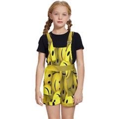 Emoji, Colour, Faces, Smile, Wallpaper Kids  Short Overalls by nateshop