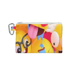 Emojis, Emoji, Hd Phone Wallpaper Canvas Cosmetic Bag (small) by nateshop