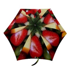 Fruits, Food, Green, Red, Strawberry, Yellow Mini Folding Umbrellas by nateshop