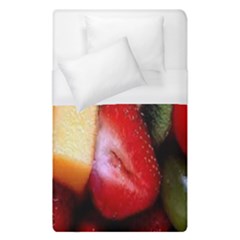 Fruits, Food, Green, Red, Strawberry, Yellow Duvet Cover (single Size) by nateshop