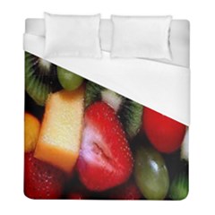 Fruits, Food, Green, Red, Strawberry, Yellow Duvet Cover (full/ Double Size) by nateshop