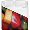 Fruits, Food, Green, Red, Strawberry, Yellow Duvet Cover (King Size) View1