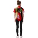 Fruits, Food, Green, Red, Strawberry, Yellow Kids  Short Sleeve Shirt View2