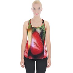 Fruits, Food, Green, Red, Strawberry, Yellow Piece Up Tank Top by nateshop