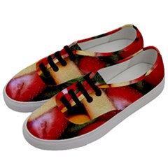 Fruits, Food, Green, Red, Strawberry, Yellow Men s Classic Low Top Sneakers by nateshop