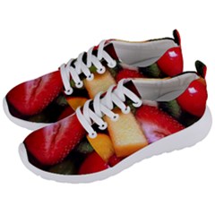 Fruits, Food, Green, Red, Strawberry, Yellow Men s Lightweight Sports Shoes by nateshop