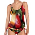 Fruits, Food, Green, Red, Strawberry, Yellow Tankini Set View1