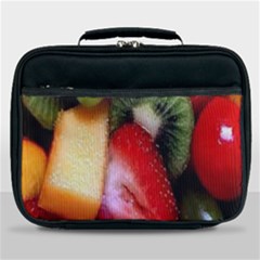 Fruits, Food, Green, Red, Strawberry, Yellow Lunch Bag by nateshop