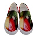 Fruits, Food, Green, Red, Strawberry, Yellow Women s Canvas Slip Ons View1