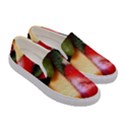 Fruits, Food, Green, Red, Strawberry, Yellow Women s Canvas Slip Ons View3