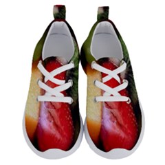 Fruits, Food, Green, Red, Strawberry, Yellow Running Shoes by nateshop