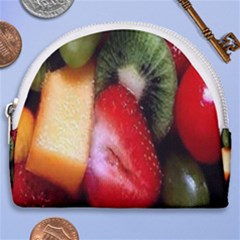 Fruits, Food, Green, Red, Strawberry, Yellow Horseshoe Style Canvas Pouch by nateshop