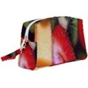 Fruits, Food, Green, Red, Strawberry, Yellow Wristlet Pouch Bag (Large) View1