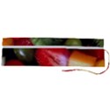 Fruits, Food, Green, Red, Strawberry, Yellow Roll Up Canvas Pencil Holder (L) View2