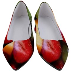 Fruits, Food, Green, Red, Strawberry, Yellow Women s Block Heels  by nateshop