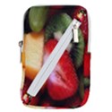 Fruits, Food, Green, Red, Strawberry, Yellow Belt Pouch Bag (Small) View1