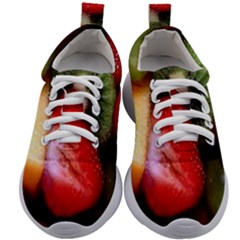 Fruits, Food, Green, Red, Strawberry, Yellow Kids Athletic Shoes by nateshop