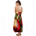 Fruits, Food, Green, Red, Strawberry, Yellow Halter Tie Back Dress  View2