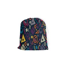 Inspired By The Colours And Shapes Drawstring Pouch (small) by nateshop