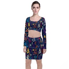 Inspired By The Colours And Shapes Top And Skirt Sets by nateshop