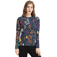 Inspired By The Colours And Shapes Women s Long Sleeve Rash Guard by nateshop