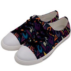 Inspired By The Colours And Shapes Women s Low Top Canvas Sneakers by nateshop