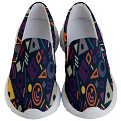 Inspired By The Colours And Shapes Kids Lightweight Slip Ons by nateshop