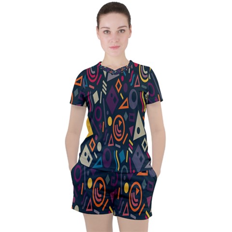 Inspired By The Colours And Shapes Women s T-shirt And Shorts Set by nateshop