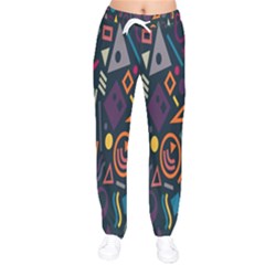 Inspired By The Colours And Shapes Women Velvet Drawstring Pants by nateshop