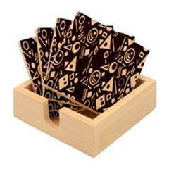 Inspired By The Colours And Shapes Bamboo Coaster Set by nateshop