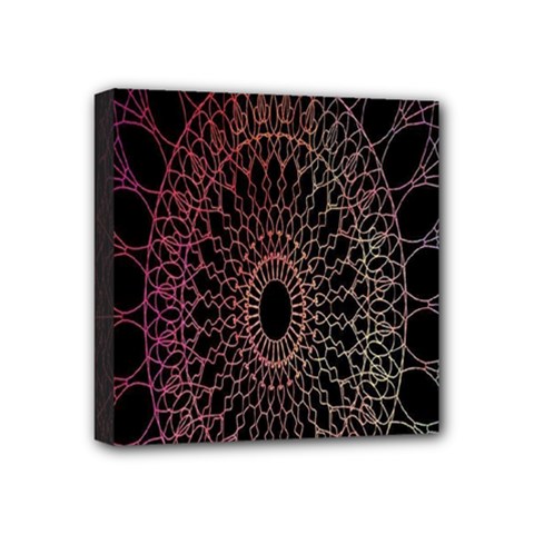 Mandala   Lockscreen , Aztec Mini Canvas 4  X 4  (stretched) by nateshop