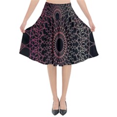 Mandala   Lockscreen , Aztec Flared Midi Skirt by nateshop