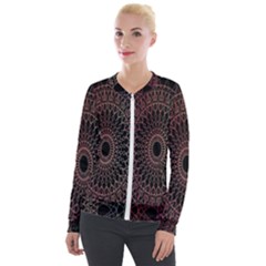 Mandala   Lockscreen , Aztec Velvet Zip Up Jacket by nateshop