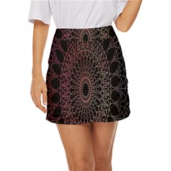 Mandala   Lockscreen , Aztec Mini Front Wrap Skirt by nateshop