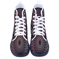 Mandala   Lockscreen , Aztec Men s High-top Canvas Sneakers