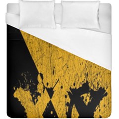 Yellow Best, Black, Black And White, Emoji High Duvet Cover (king Size) by nateshop