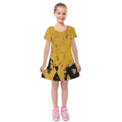 Yellow Best, Black, Black And White, Emoji High Kids  Short Sleeve Velvet Dress by nateshop