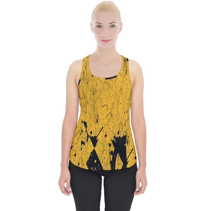 Yellow Best, Black, Black And White, Emoji High Piece Up Tank Top