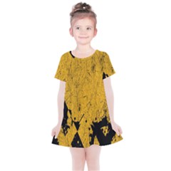 Yellow Best, Black, Black And White, Emoji High Kids  Simple Cotton Dress by nateshop