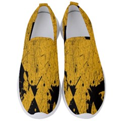 Yellow Best, Black, Black And White, Emoji High Men s Slip On Sneakers by nateshop