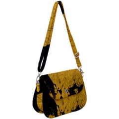 Yellow Best, Black, Black And White, Emoji High Saddle Handbag by nateshop