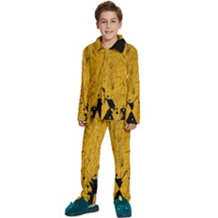 Yellow Best, Black, Black And White, Emoji High Kids  Long Sleeve Velvet Pajamas Set by nateshop