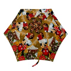 Cartoons, Disney, Merry Christmas, Minnie Mini Folding Umbrellas by nateshop