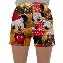 Cartoons, Disney, Merry Christmas, Minnie Sleepwear Shorts by nateshop