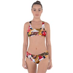 Cartoons, Disney, Merry Christmas, Minnie Criss Cross Bikini Set by nateshop