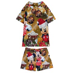 Cartoons, Disney, Merry Christmas, Minnie Kids  Swim T-shirt And Shorts Set by nateshop