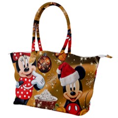 Cartoons, Disney, Merry Christmas, Minnie Canvas Shoulder Bag by nateshop