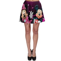 Cartoons, Disney, Mickey Mouse, Minnie Skater Skirt by nateshop