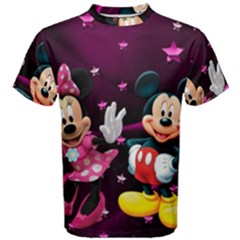 Cartoons, Disney, Mickey Mouse, Minnie Men s Cotton T-shirt by nateshop